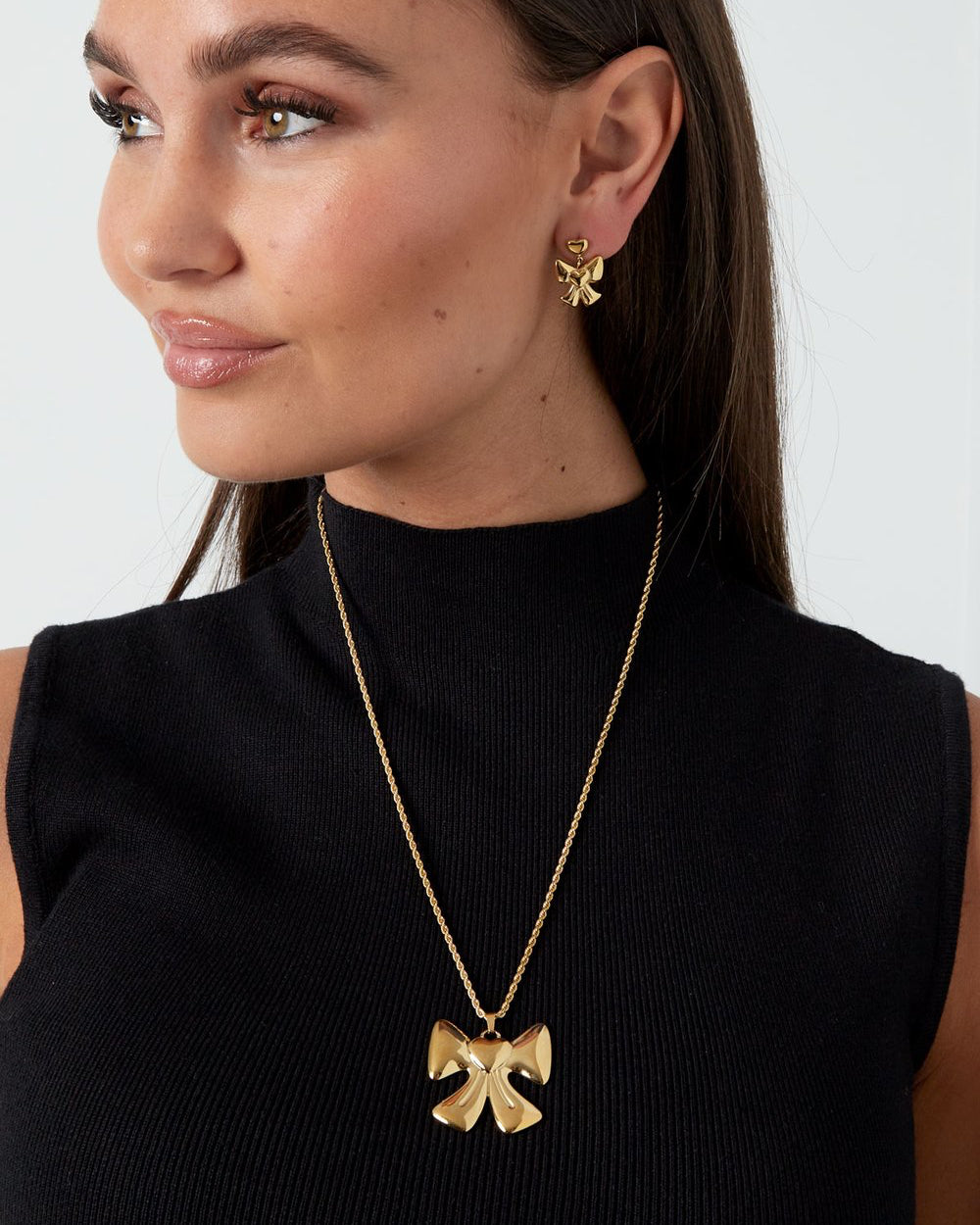 Strikjes Ketting - Zilver