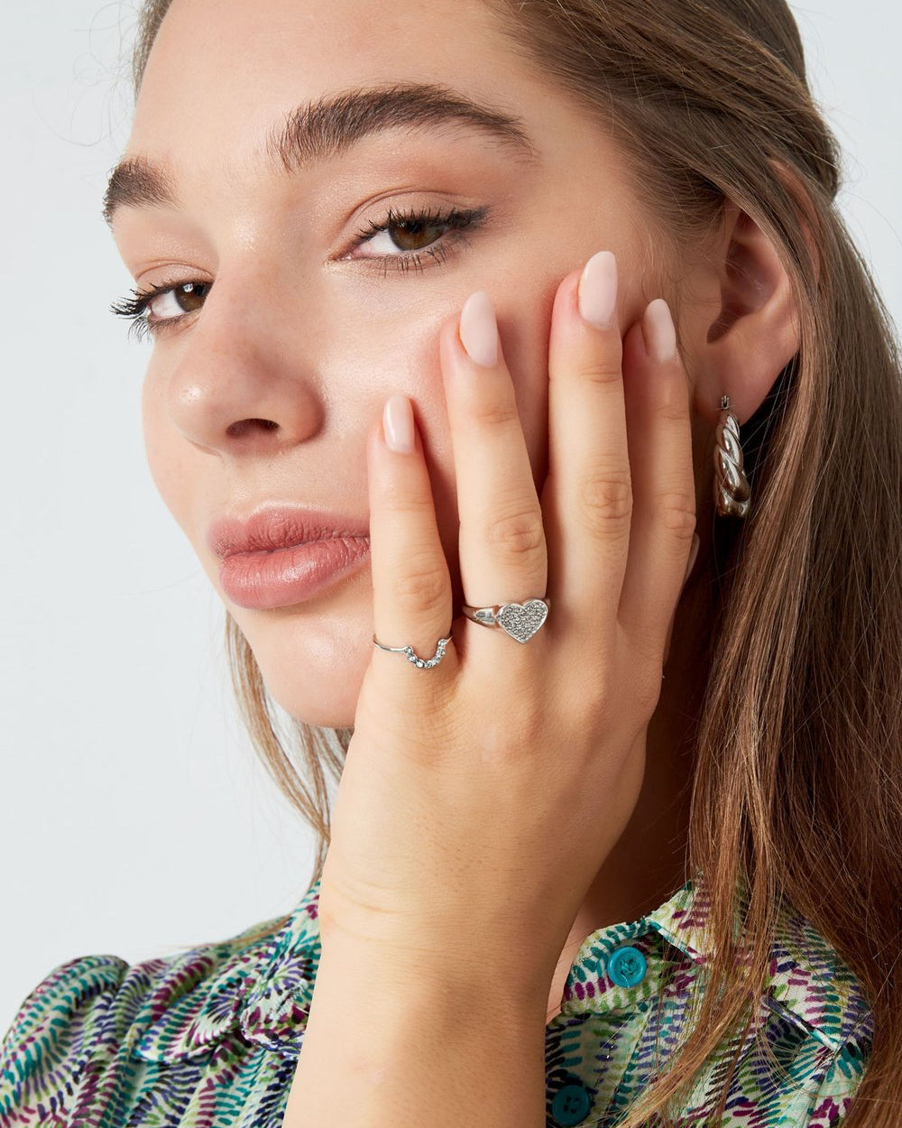 Halve Maan Ring - Zilver