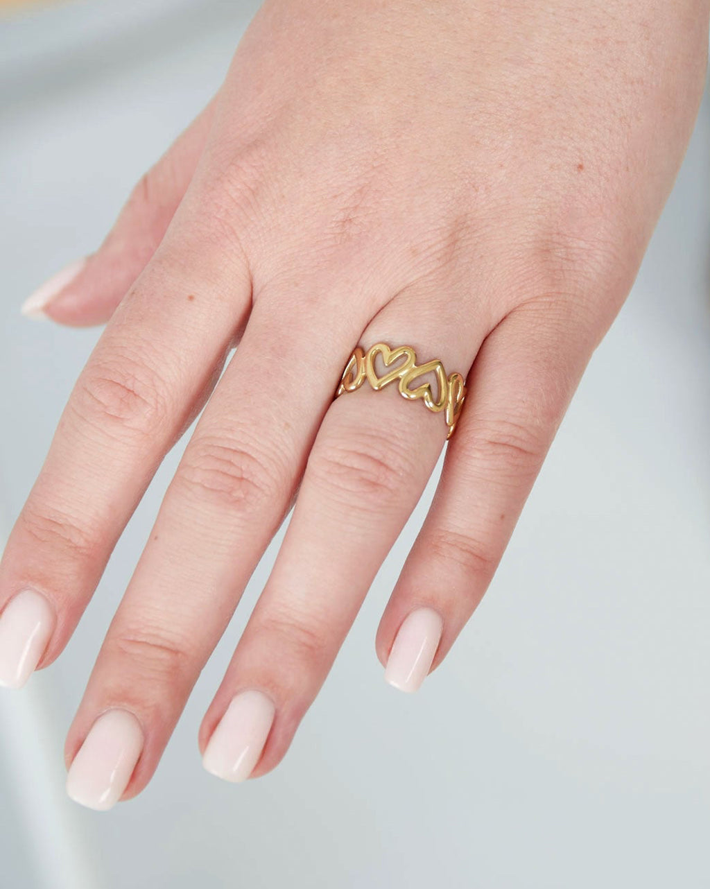 Amber Ring Verstelbaar - Zilver