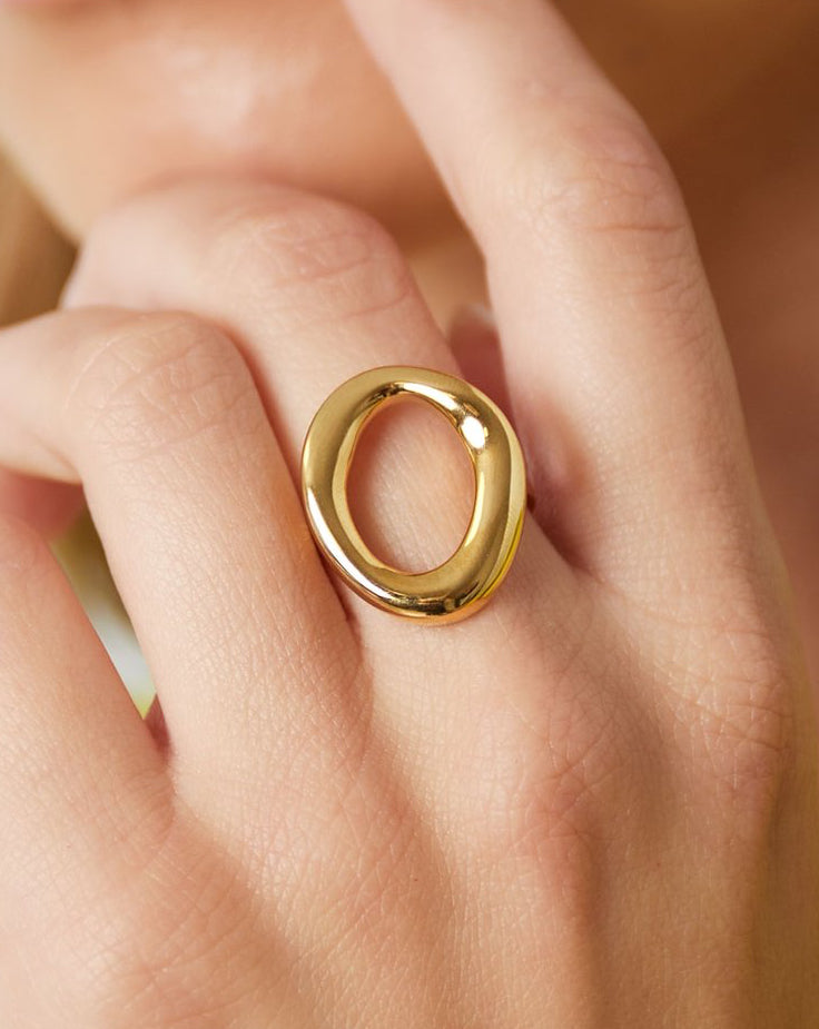 Olivia Dubbele Ring - Zilver