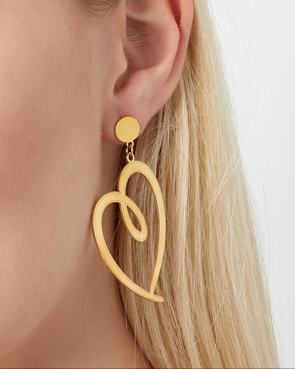 Jayla Heart Oorbellen - Goud