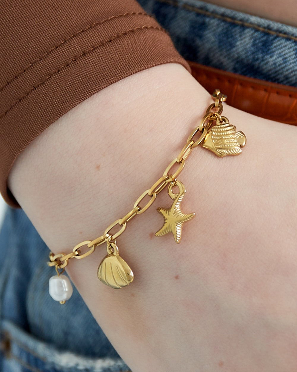 Strand Armband - Goud