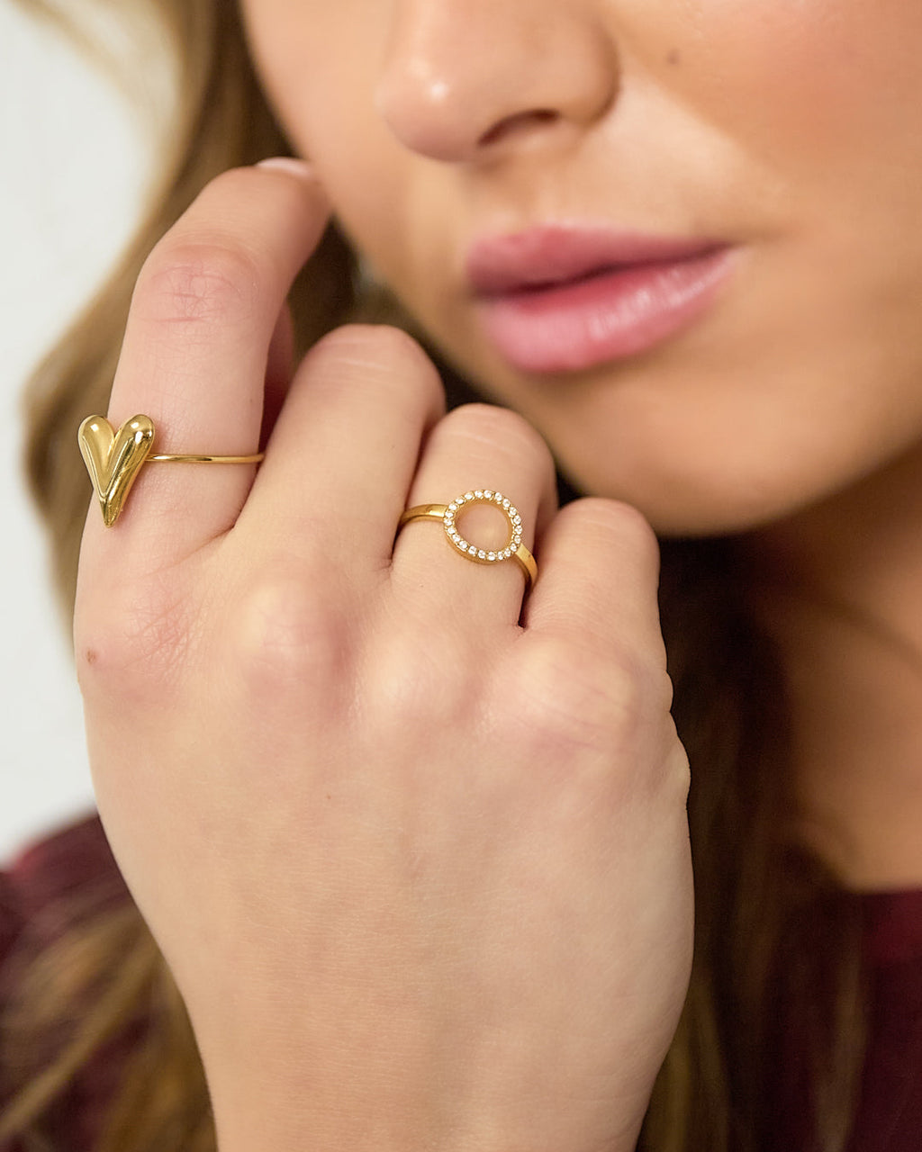 Loreen Circle Ring - Goud
