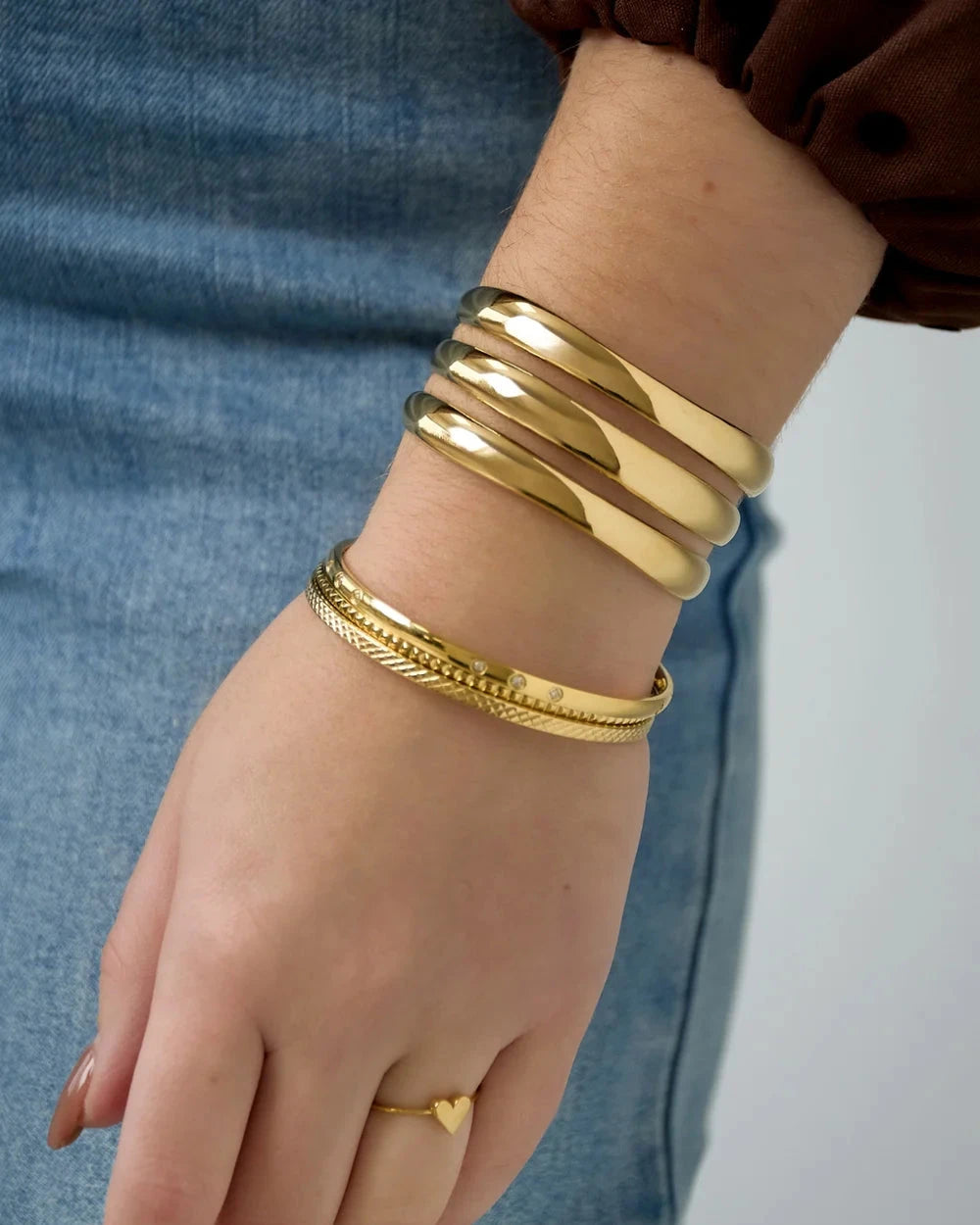 Justyna Bangle Armband - Zilver