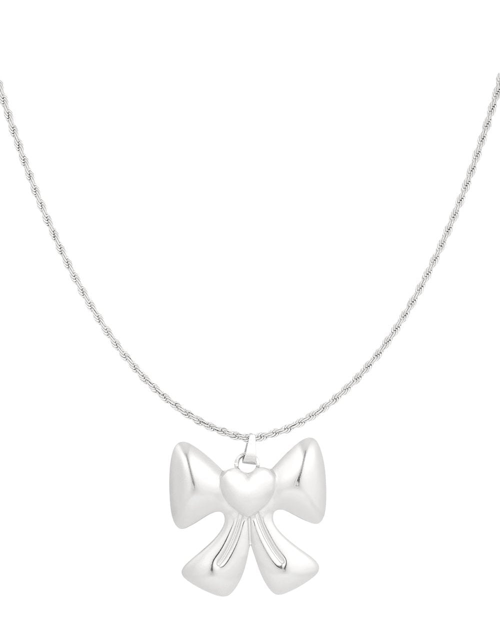 Strikjes Ketting - Zilver
