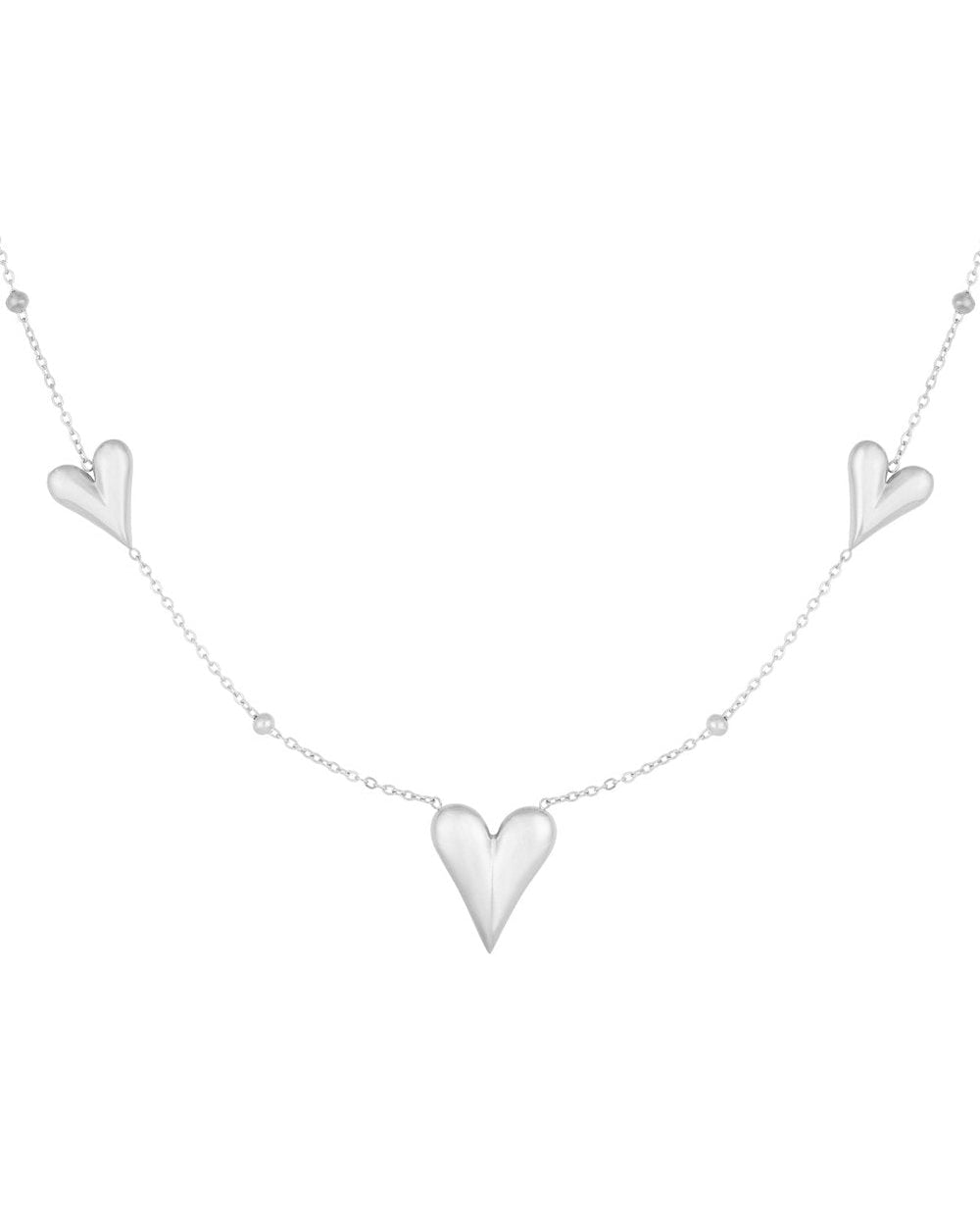 Three Heart Ketting - Zilver