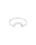 Halve Maan Ring - Zilver