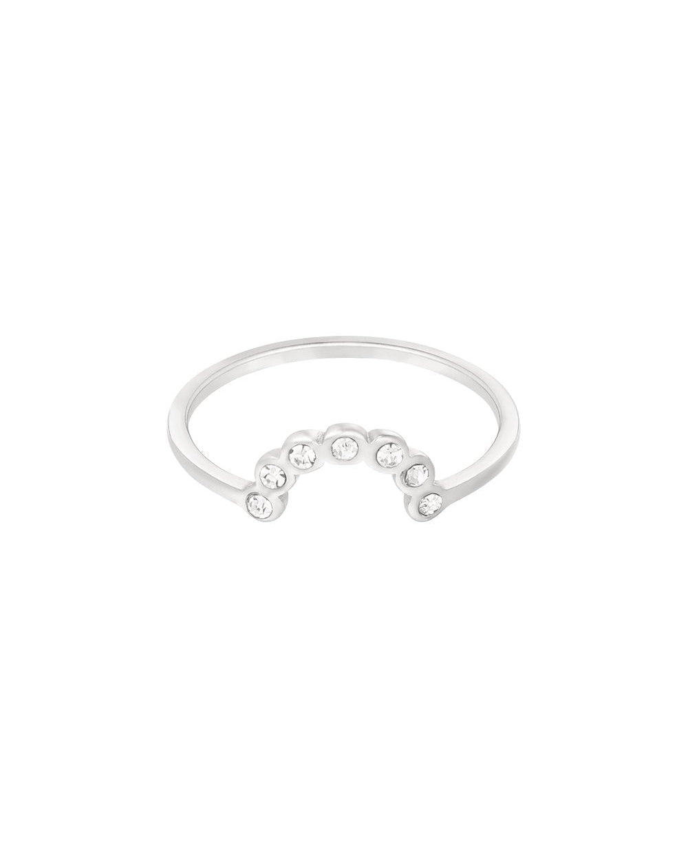 Halve Maan Ring - Zilver