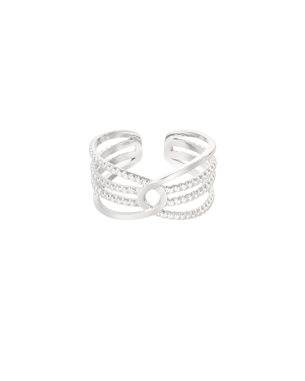 Connected Layer Ring - Zilver