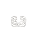 Connected Layer Ring - Zilver