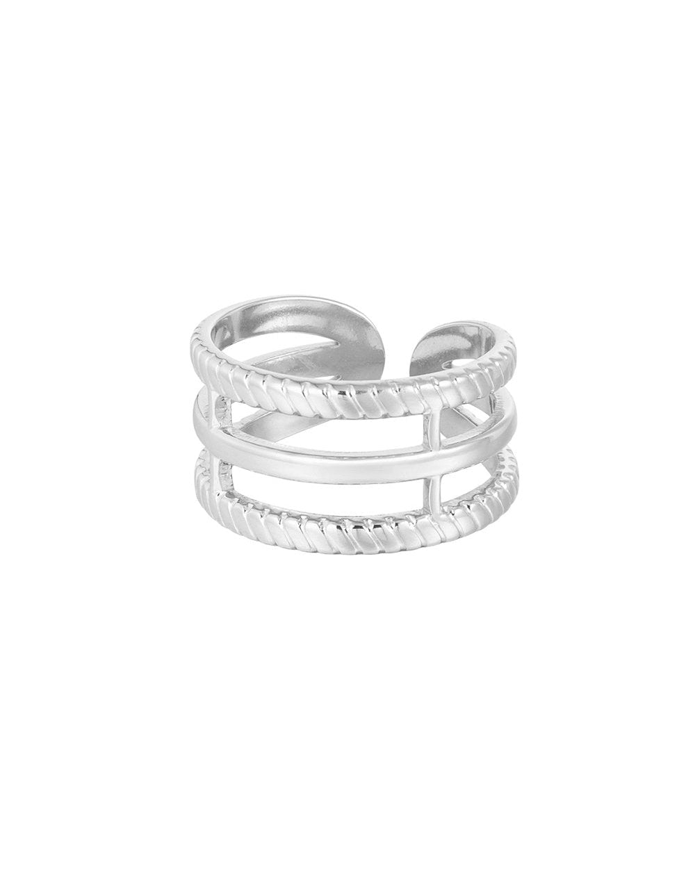Triple Layer Ring - Zilver