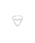 Open Heart Ring - Zilver