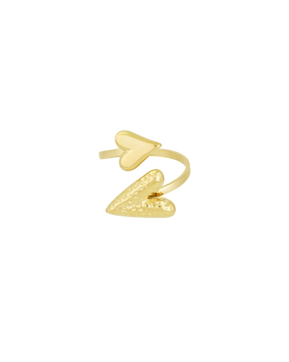 Double Heart Ring - Zilver