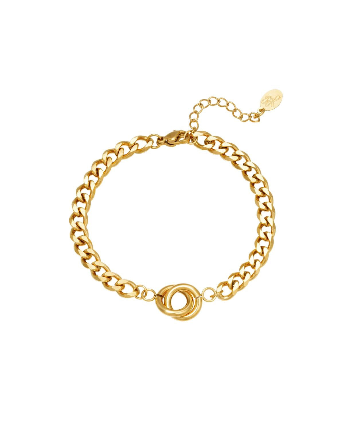 Schakelarmband - Goud