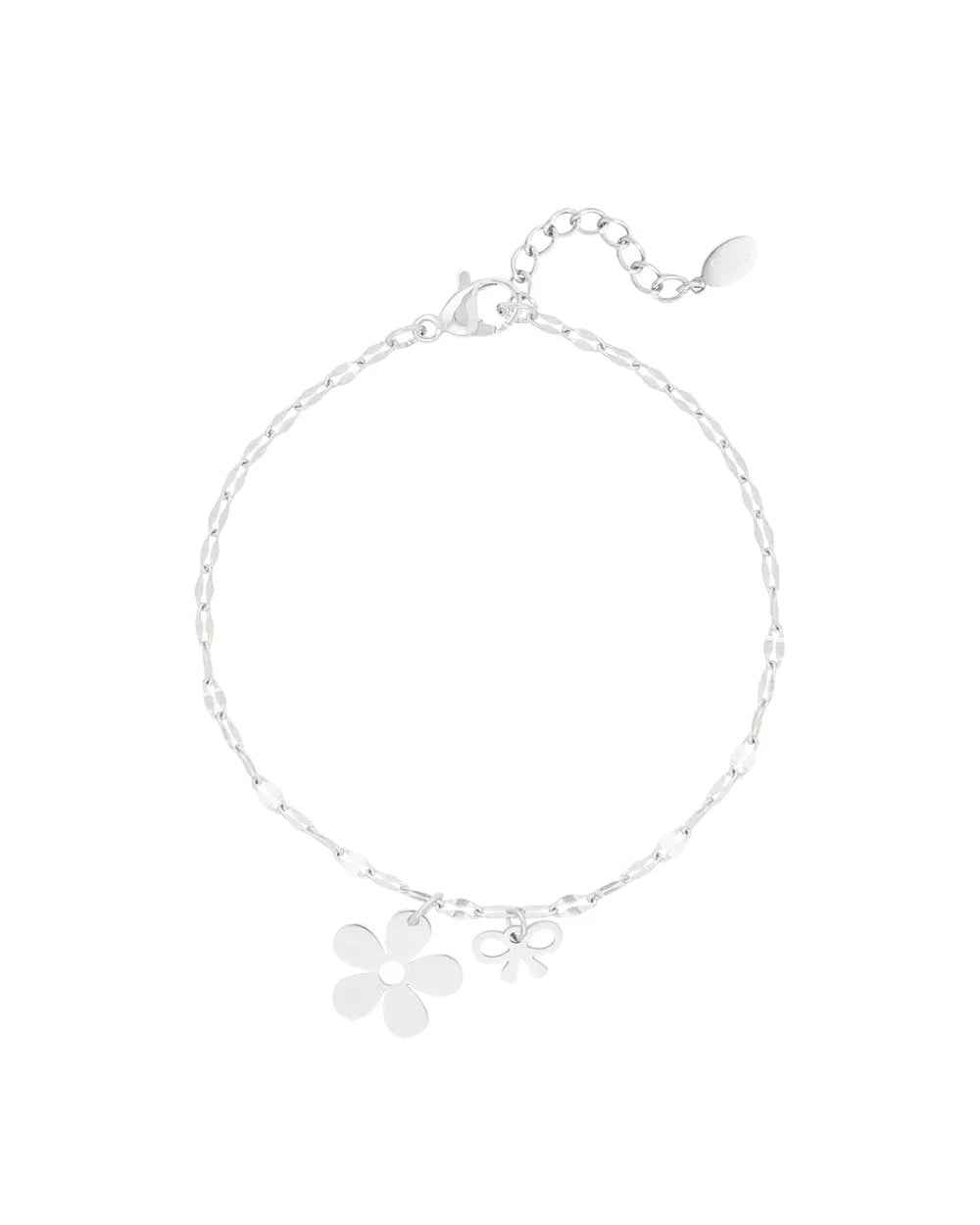 Flower Armband - Zilver