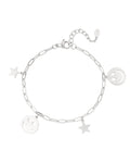 Smiley Armband - Zilver
