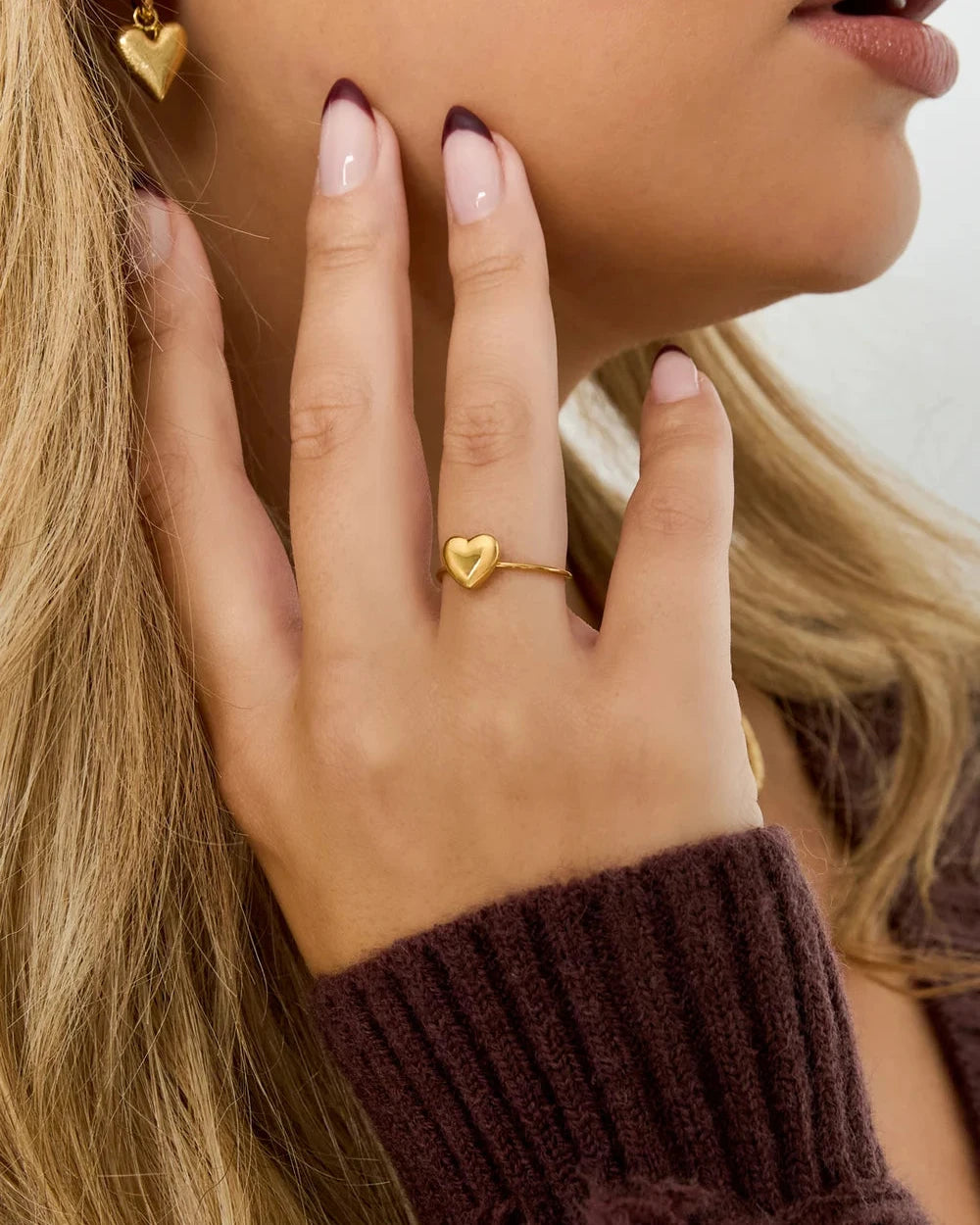 Kiki Heart Ring Verstelbaar - Zilver