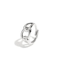 Jade Ring Verstelbaar - Zilver