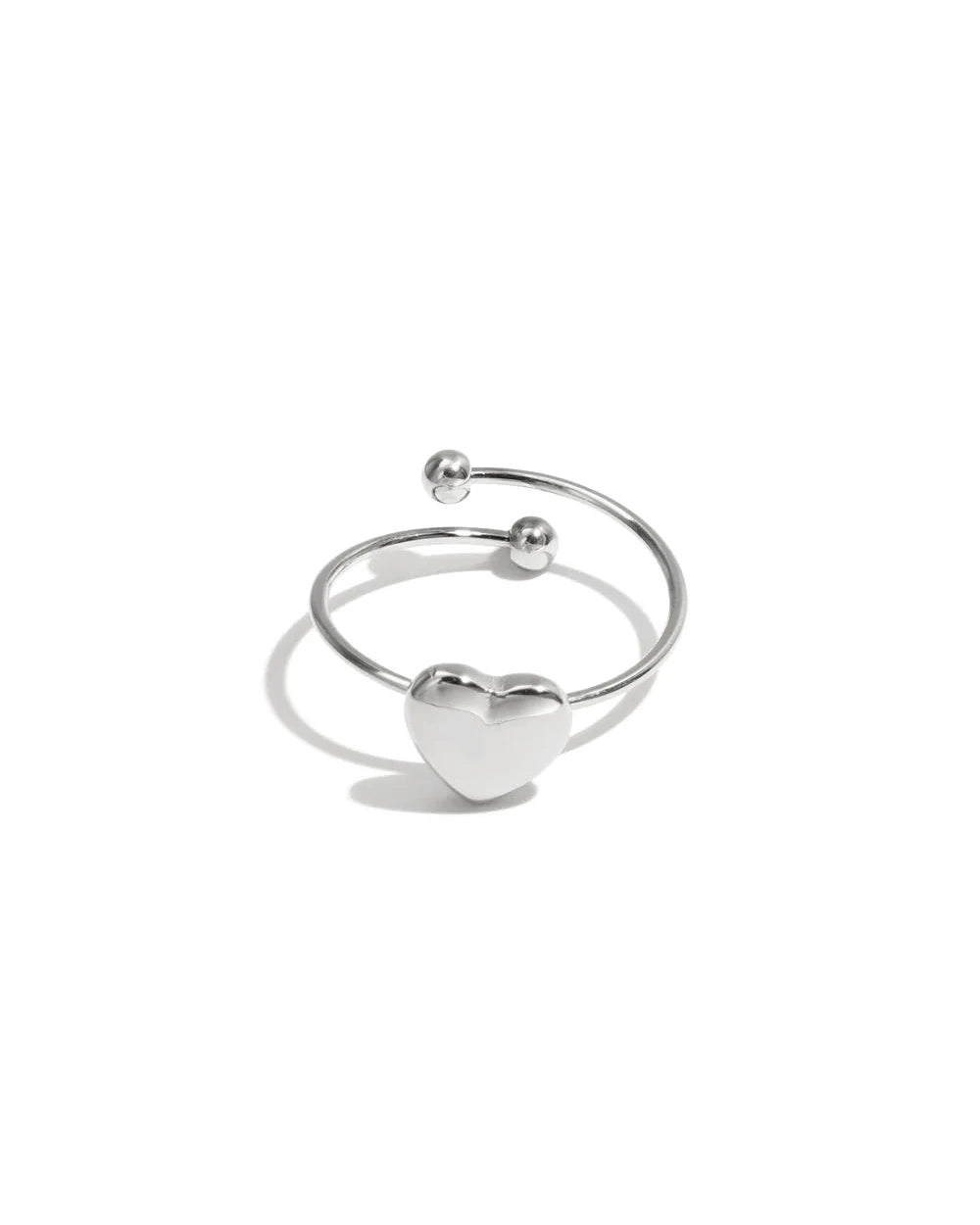 Kiki Heart Ring Verstelbaar - Zilver