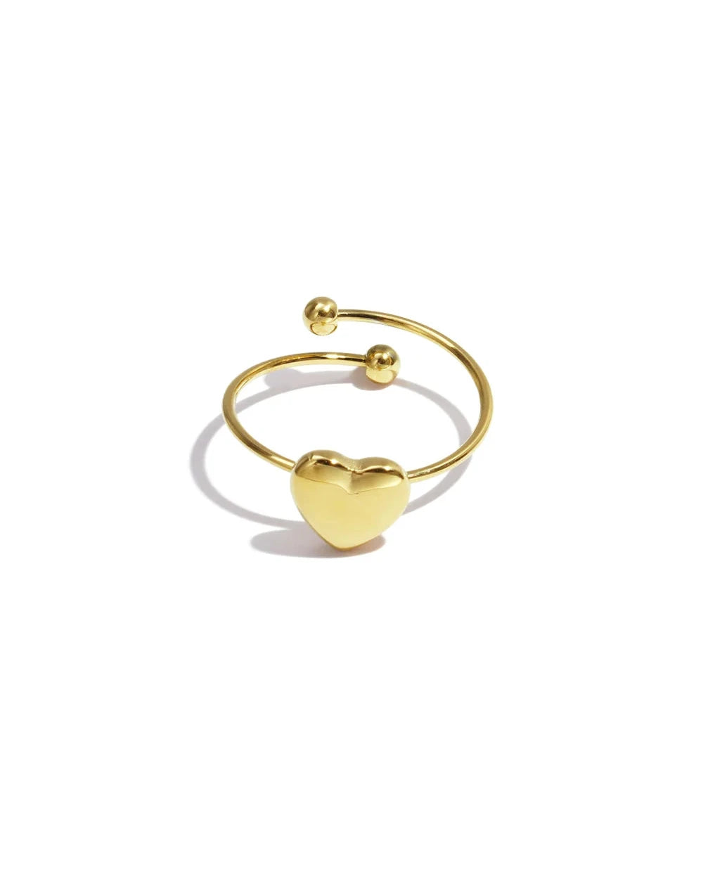Kiki Heart Ring Verstelbaar - Goud