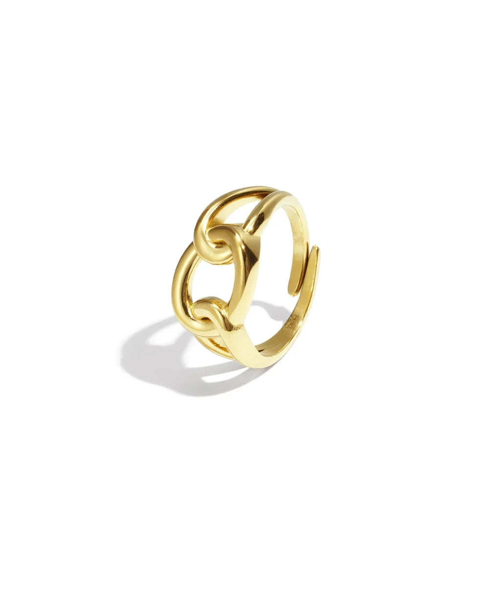 Jade Ring Verstelbaar - Goud