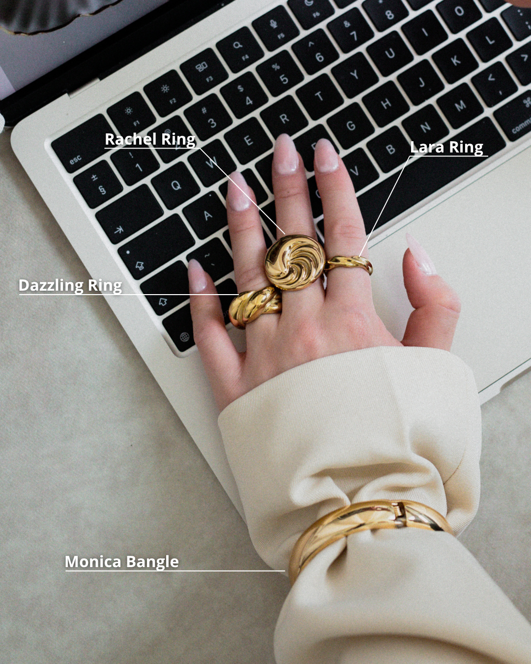 Lara Ring - Goud