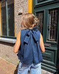 Noa Bow Top - Navy