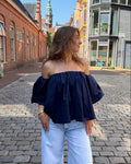 Off Shoulder Top - Navy