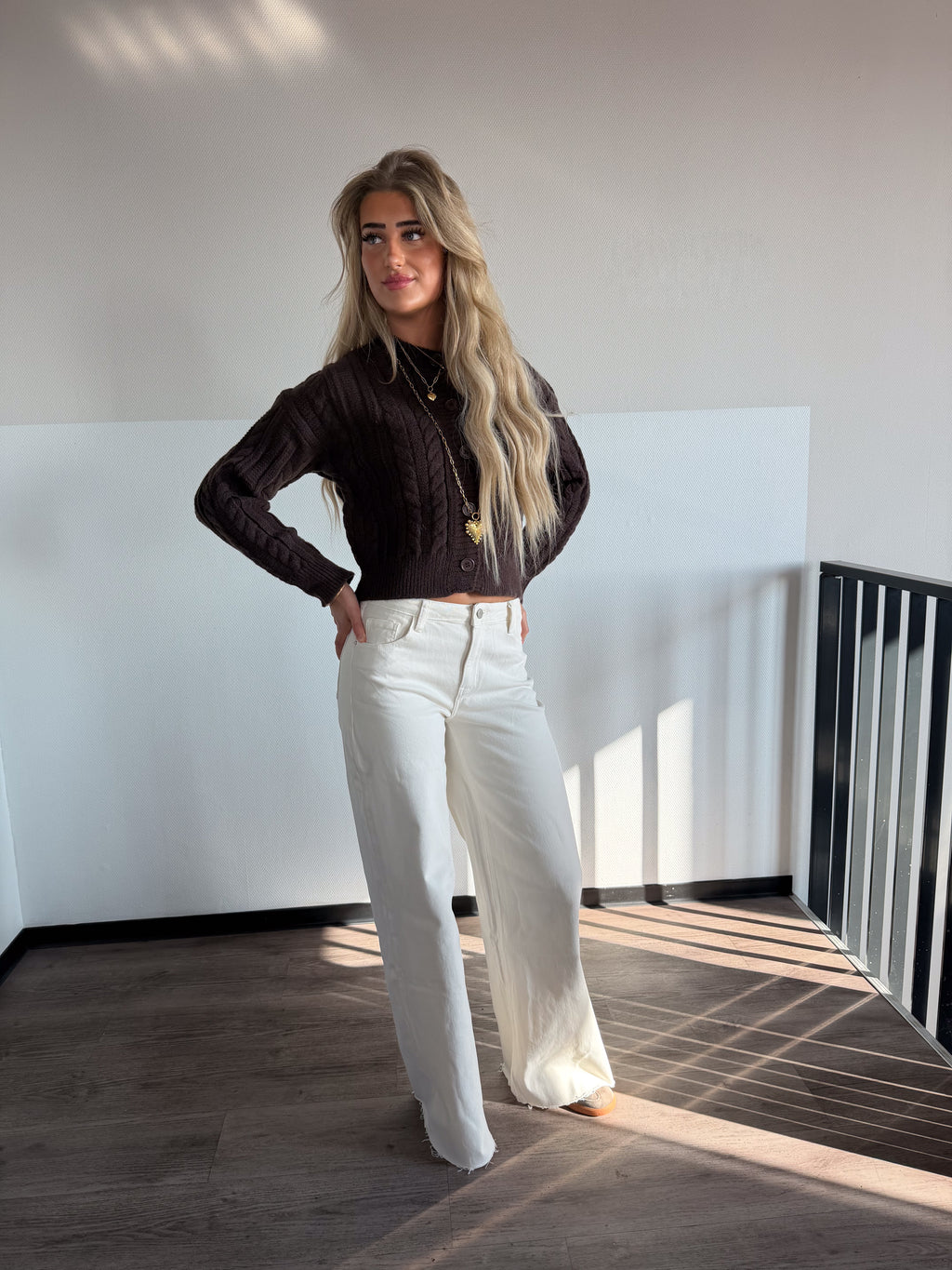 Lies Cardigan - Bruin