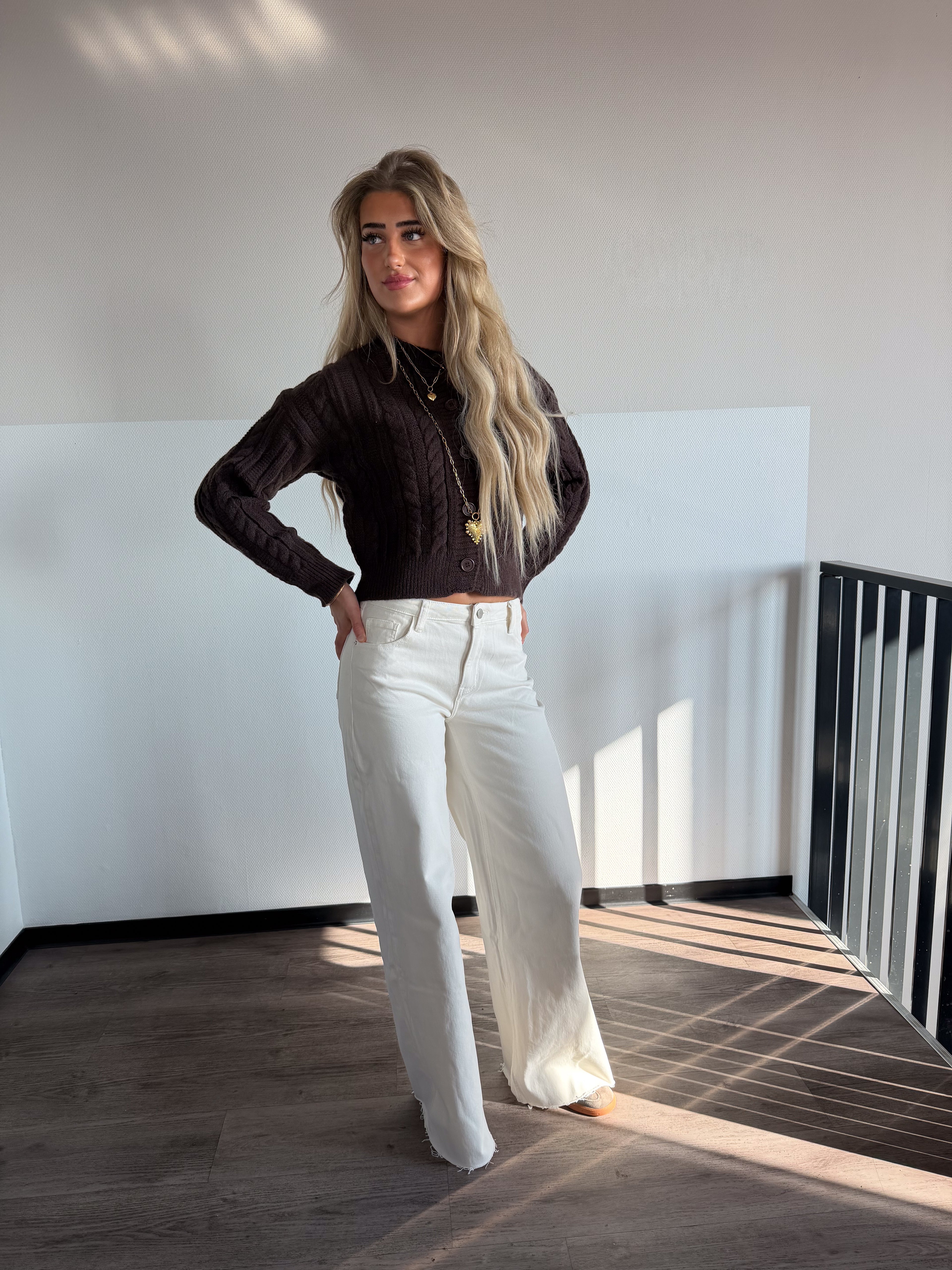 Lies Cardigan - Bruin
