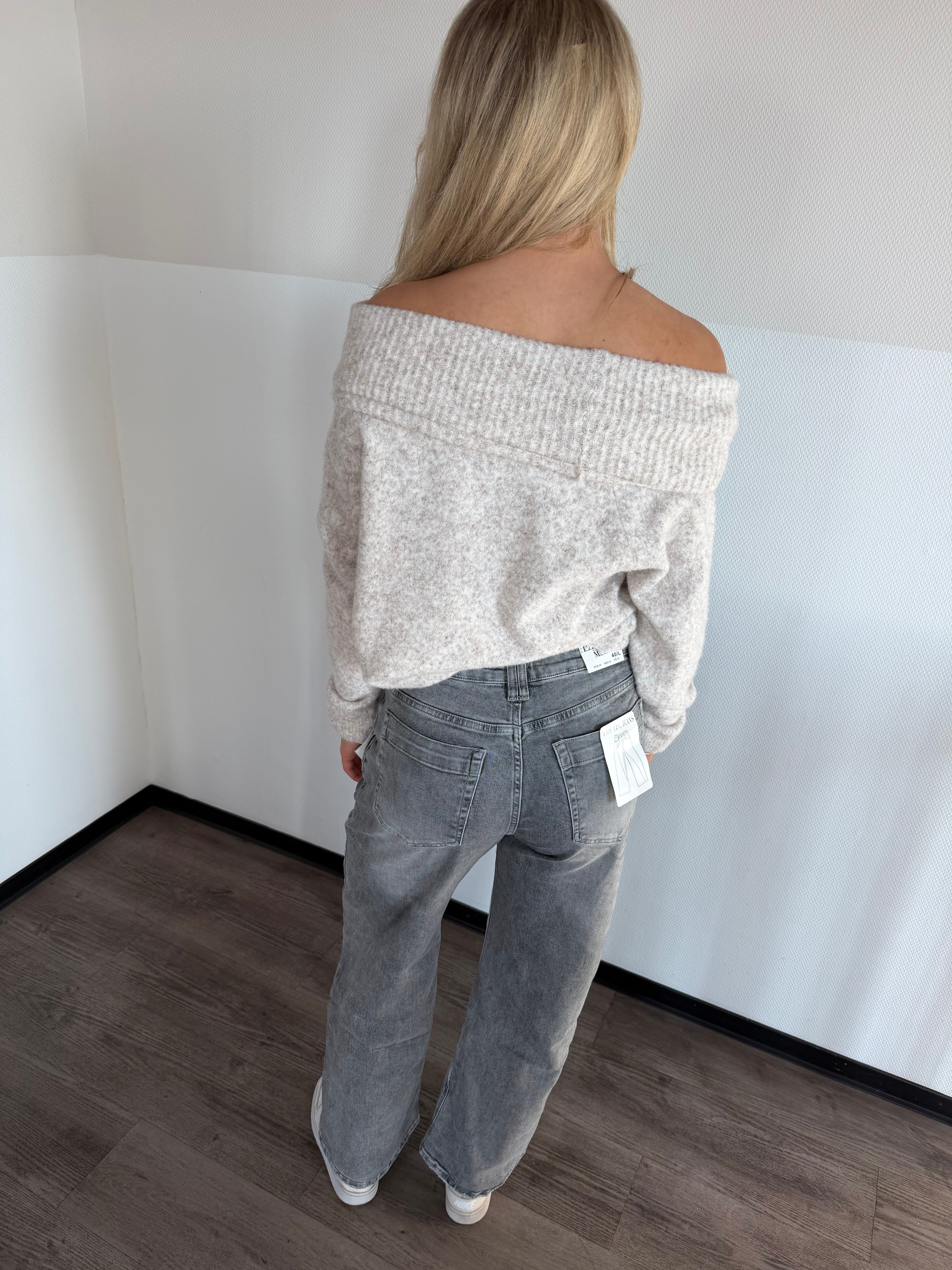 Sanne Double Jeans - Grijs