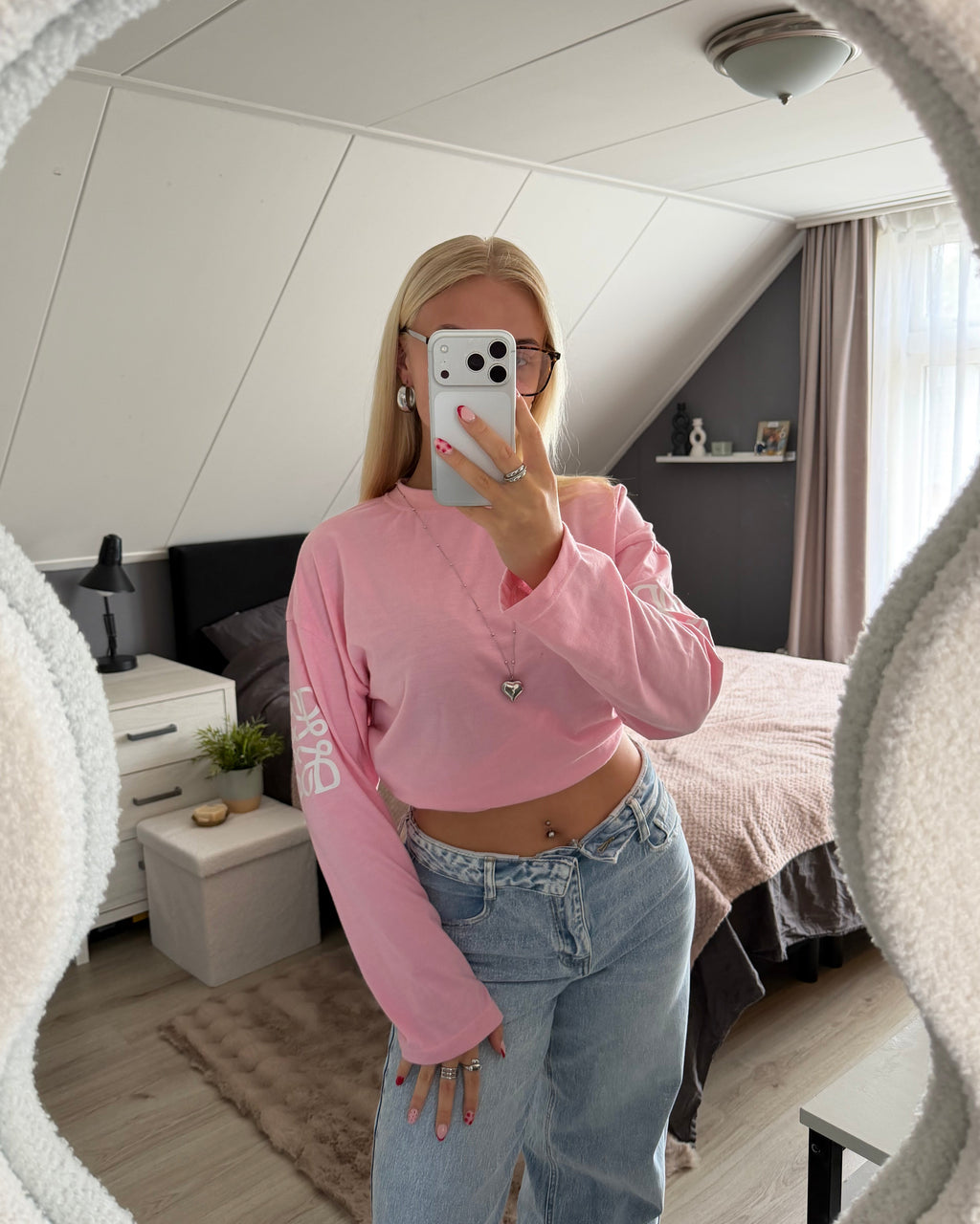 The Monogram Longsleeve - Roze
