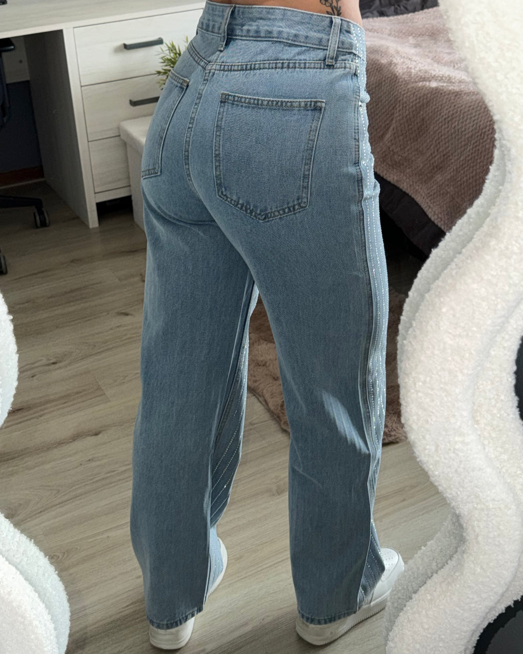 Nova Glitter Jeans - Blauw