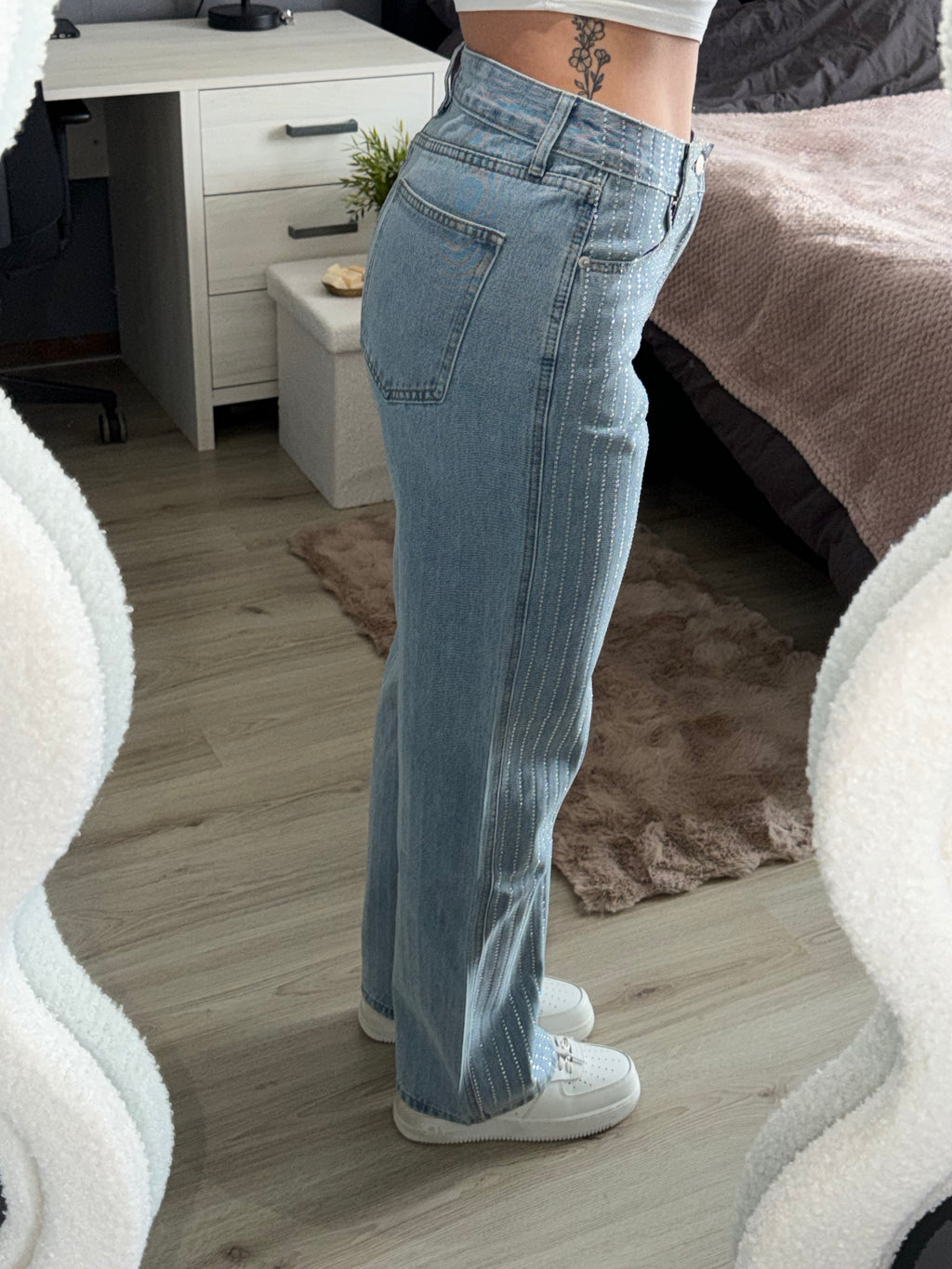 Nova Glitter Jeans - Blauw