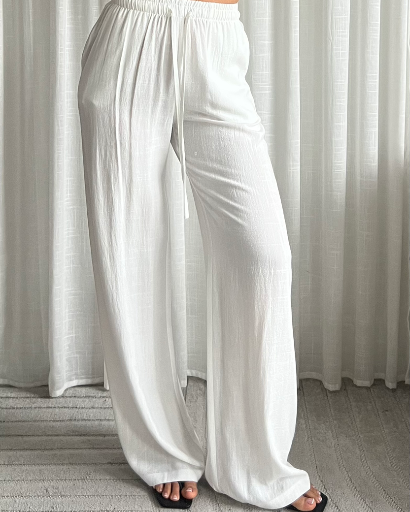 Linnen Broek - Wit