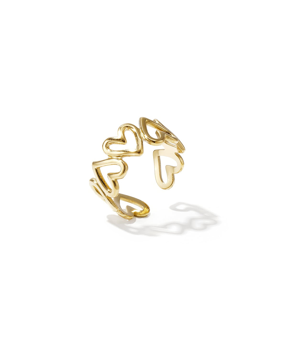 Amber Ring Verstelbaar - Goud