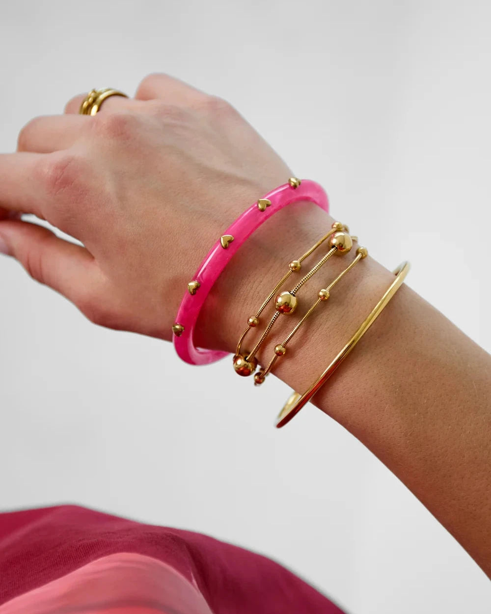 Polka Dot Armband - Zilver